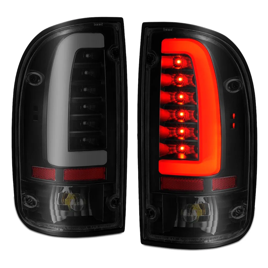 311354 – ANZO Tail Light Assembly, LED Smoke Lens Black Housing Brake/ Turn Signal Light/ Running Light And Side Mark...